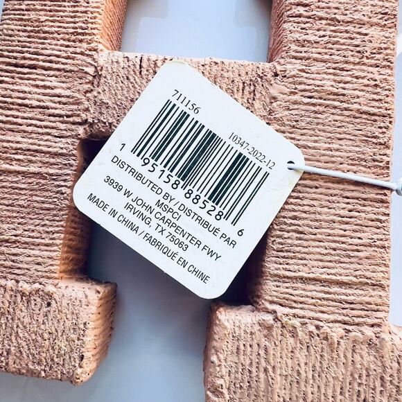 NWT Michaels Pale Pink Textured Letter "H" Table Top Decor by Ashland - Picture 6 of 10